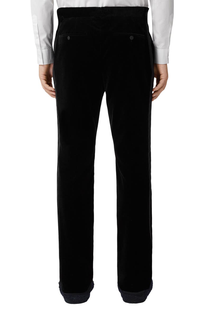 Burberry Velvet Tuxedo Trousers, Alternate, color,