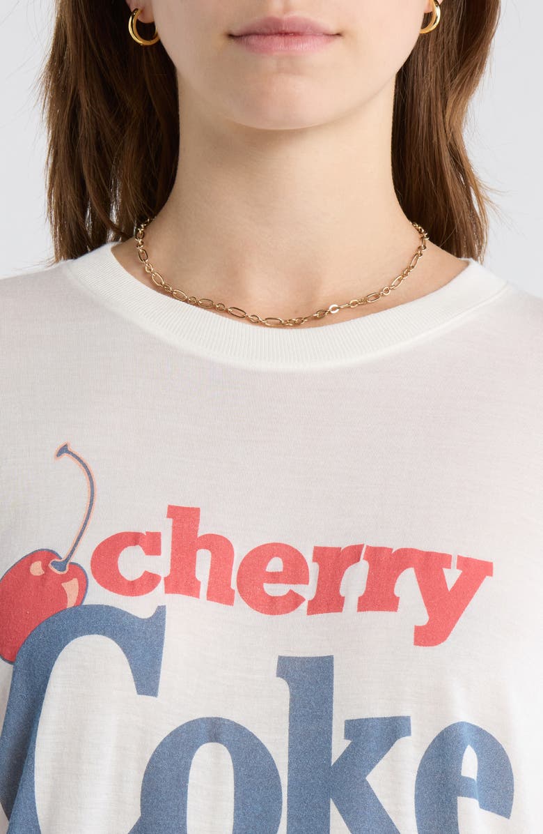 Junk Food Outrageous Cherry Coke T-Shirt, Alternate, color, Vintage White