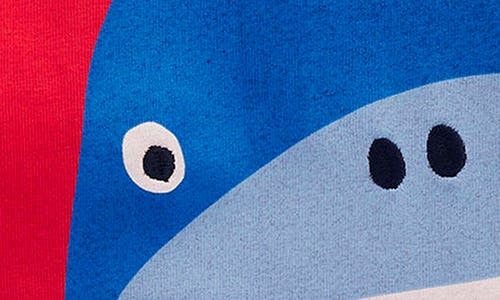 Mini Boden Kids' Shark Cotton Graphic T-shirt In Red
