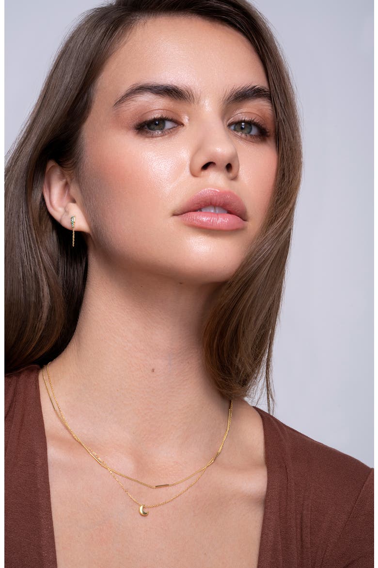 14K Gold Bar Station Necklace (Nordstrom Exclusive), Alternate, color, 14K YELLOW GOLD