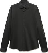 MANGO Comfort Stretch Button-Up Shirt