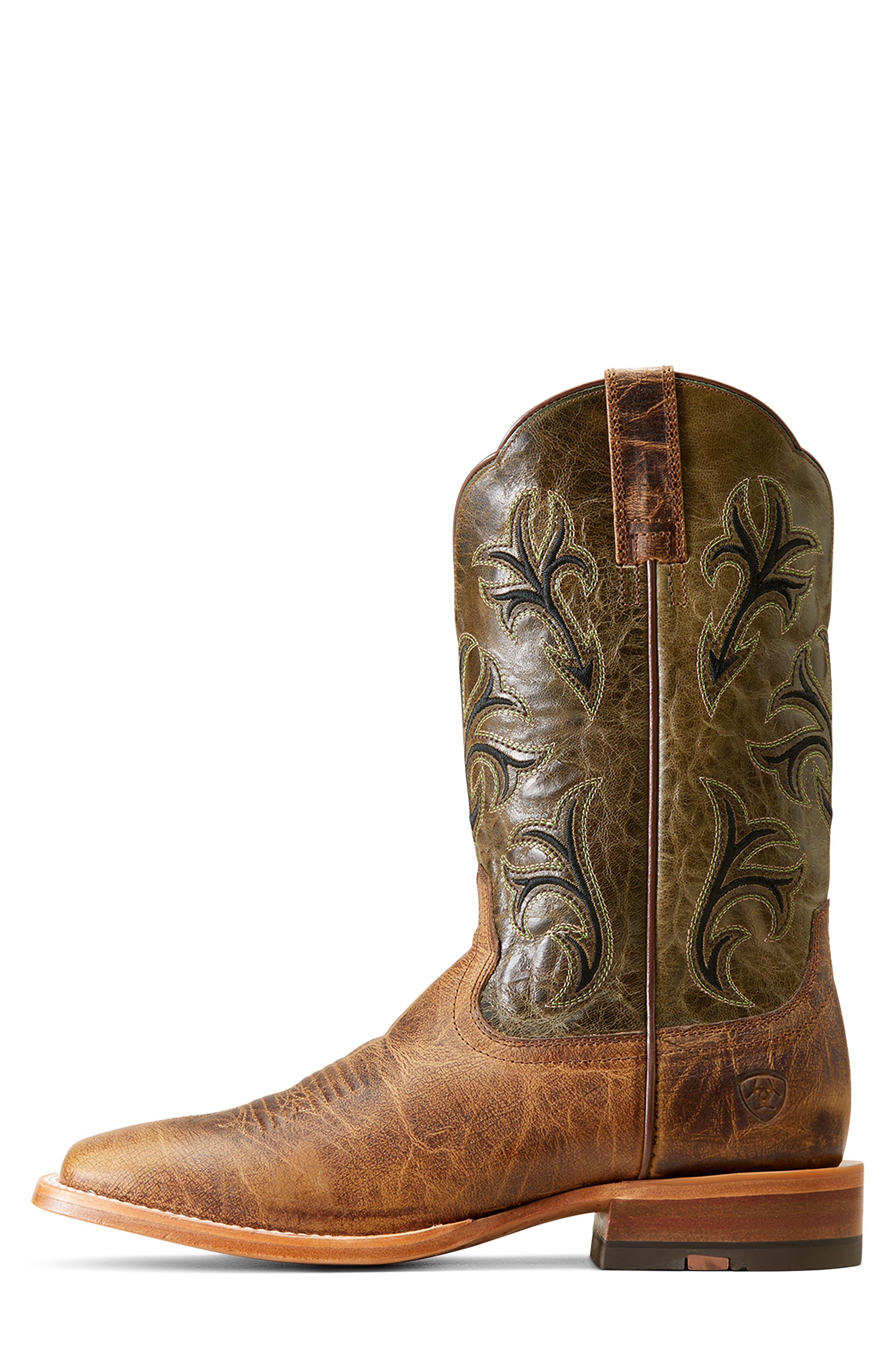 Cowboss Western Leather Boot, Alternate, color, BROWN