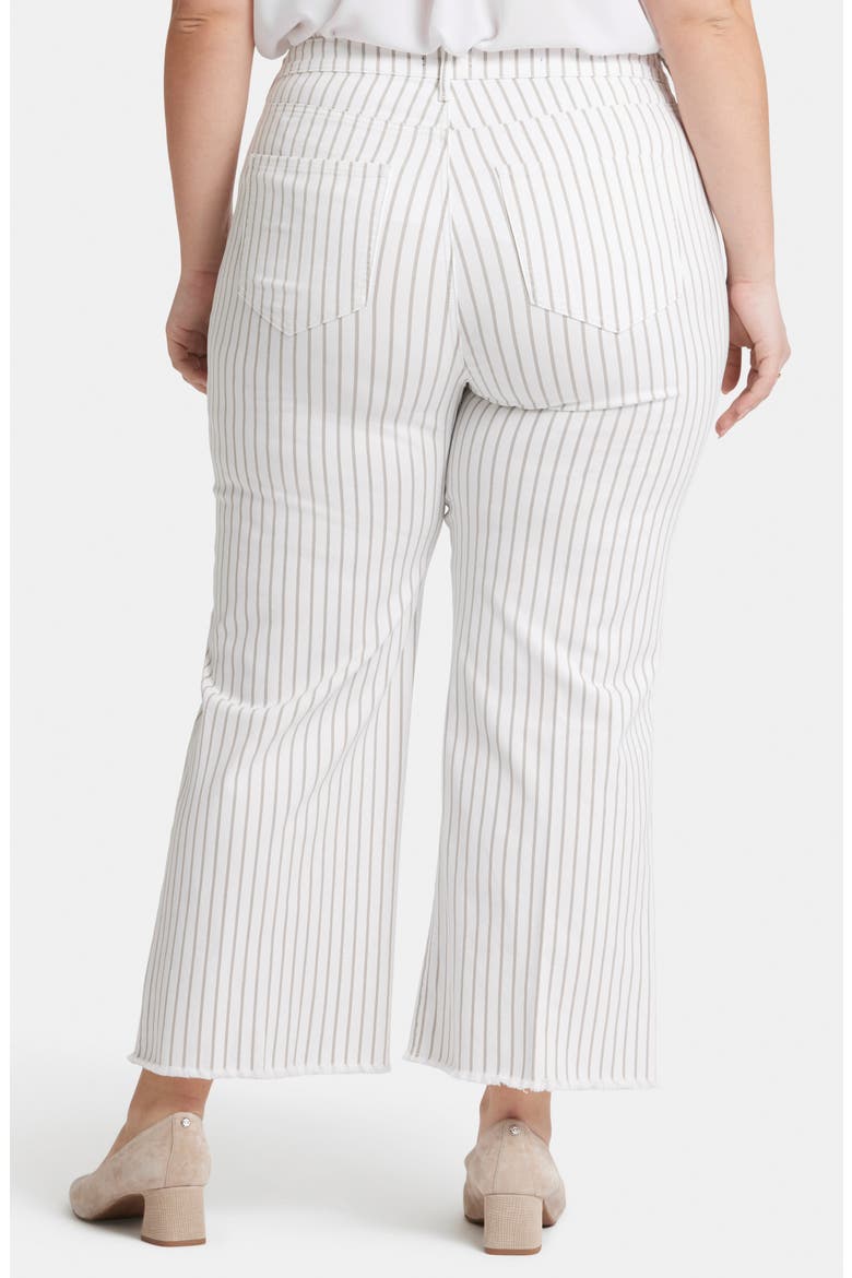 Teresa Exposed Button High Waist Ankle Wide Leg Jeans, Alternate, color, BEACH CRUISE STRIPE