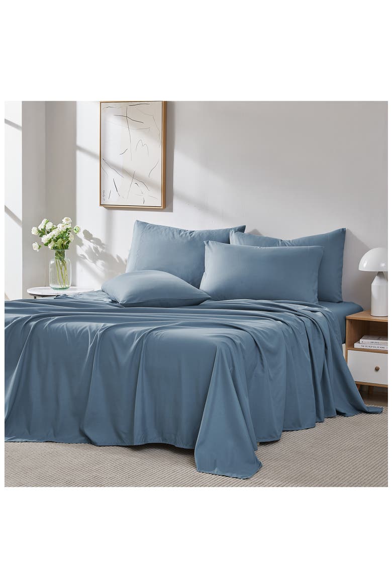 Vilano Springs Extra Deep Pocket Sheet Set, Alternate, color, CORONET BLUE