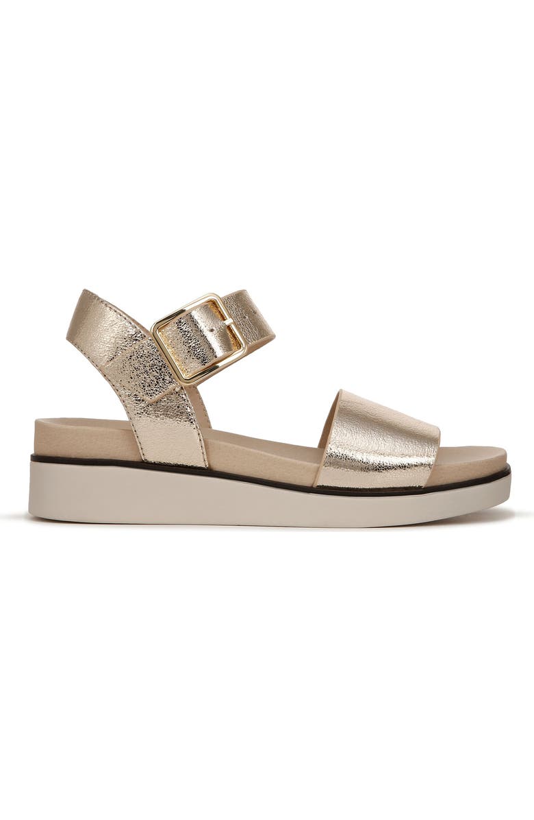 LifeStride Gillian Metallic Platform Sandal, Alternate, color, Platino