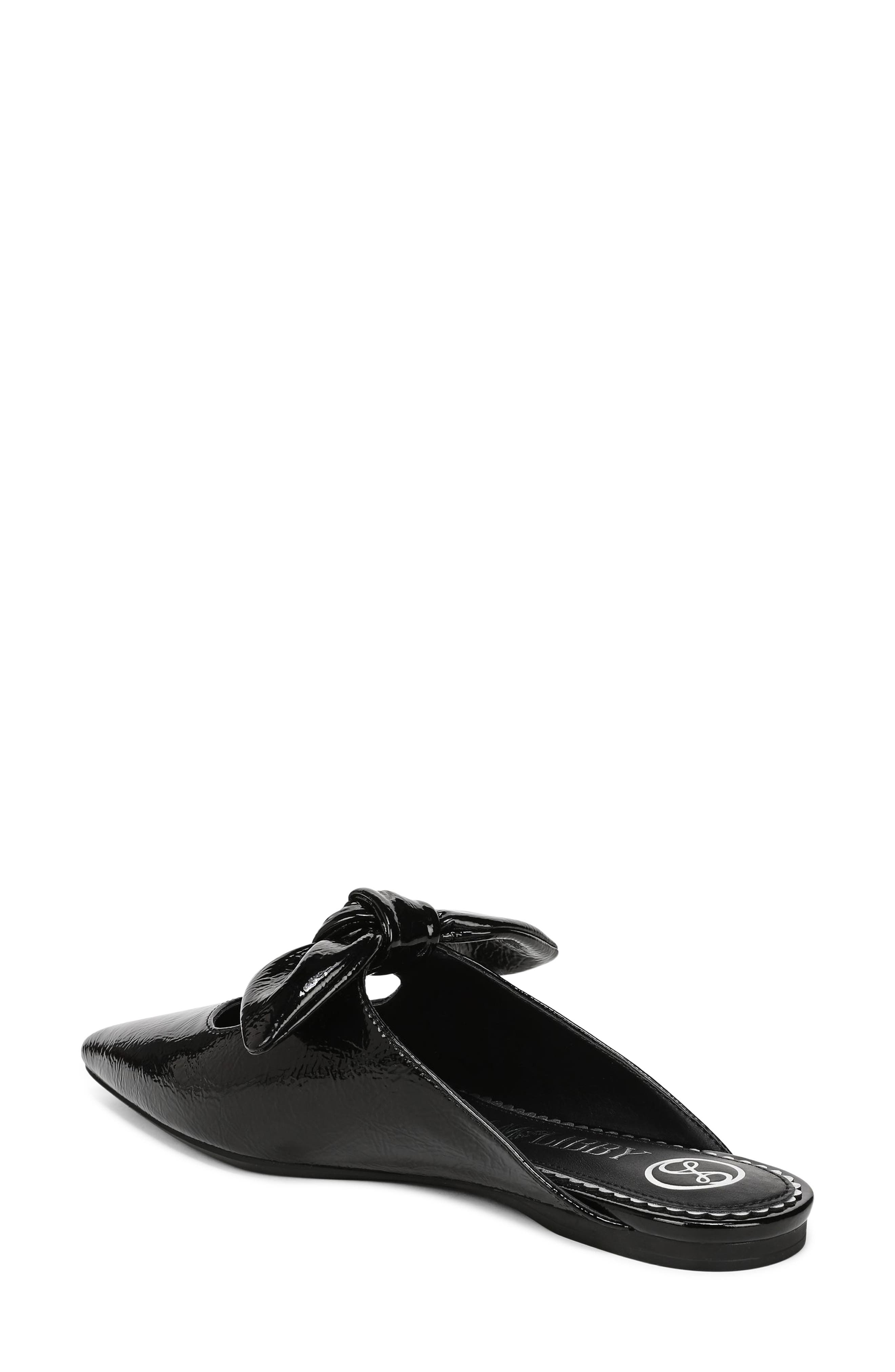 Marley Knot Mule, Alternate, color, BLACK SHINY