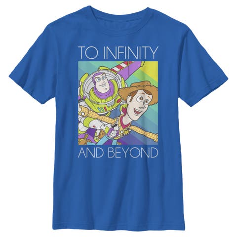 Boy's Toy Story Infinity and Beyond Rainbow Graphic Tee