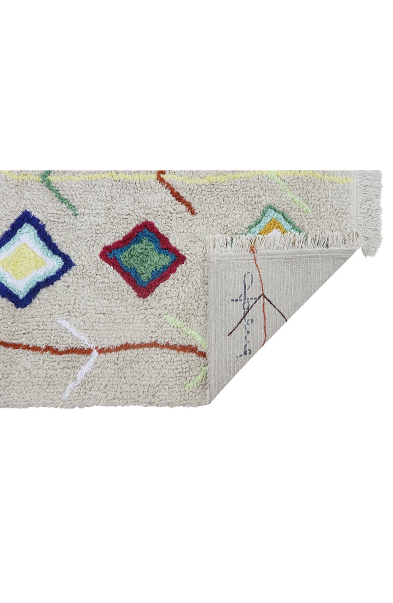 Lorena Canals Mini Kaarol Washable Cotton Blend Rug, Alternate, color, Natural Multicolor