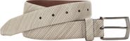 Johnston & Murphy Diagonal Embossed Leather Belt