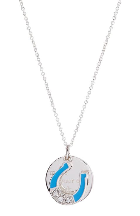Make Your Own Luck Duo Charm Pendant Necklace