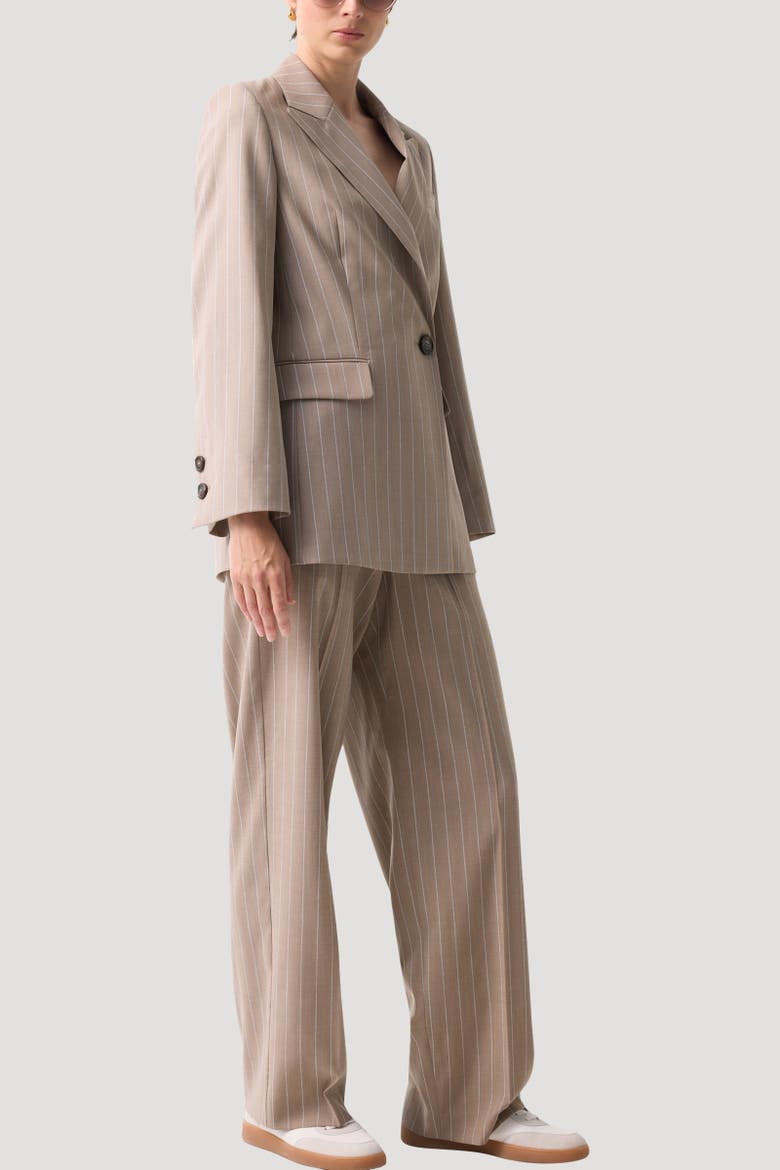 Virgin Wool Blazer Janina, Alternate, color, Camel