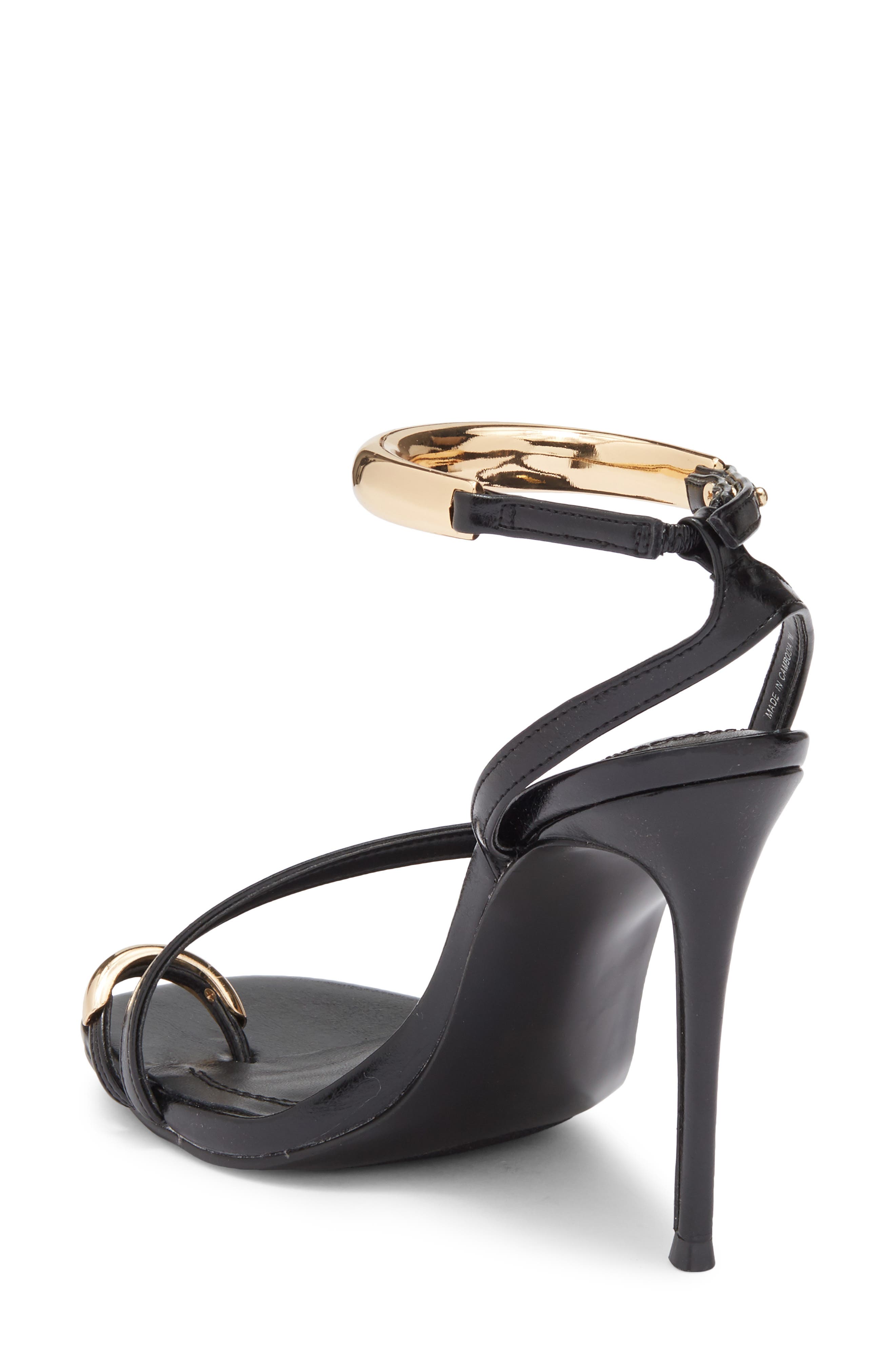 Steve Madden Tia Ankle Strap Sandal, Alternate, color, Black