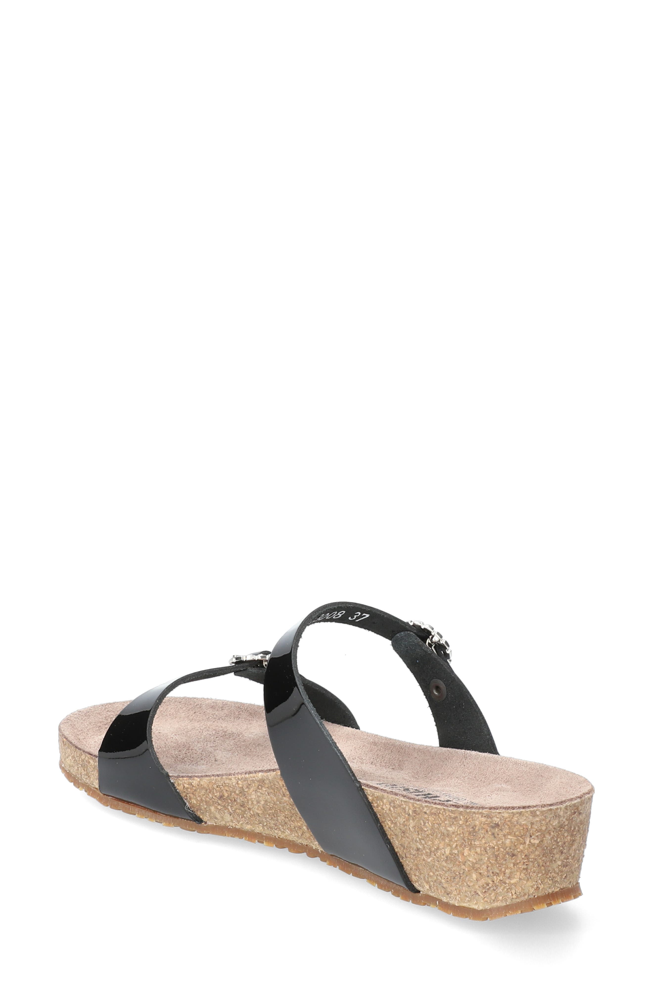 Mephisto Idelya Crystal Buckle Slide Sandal, Alternate, color, 