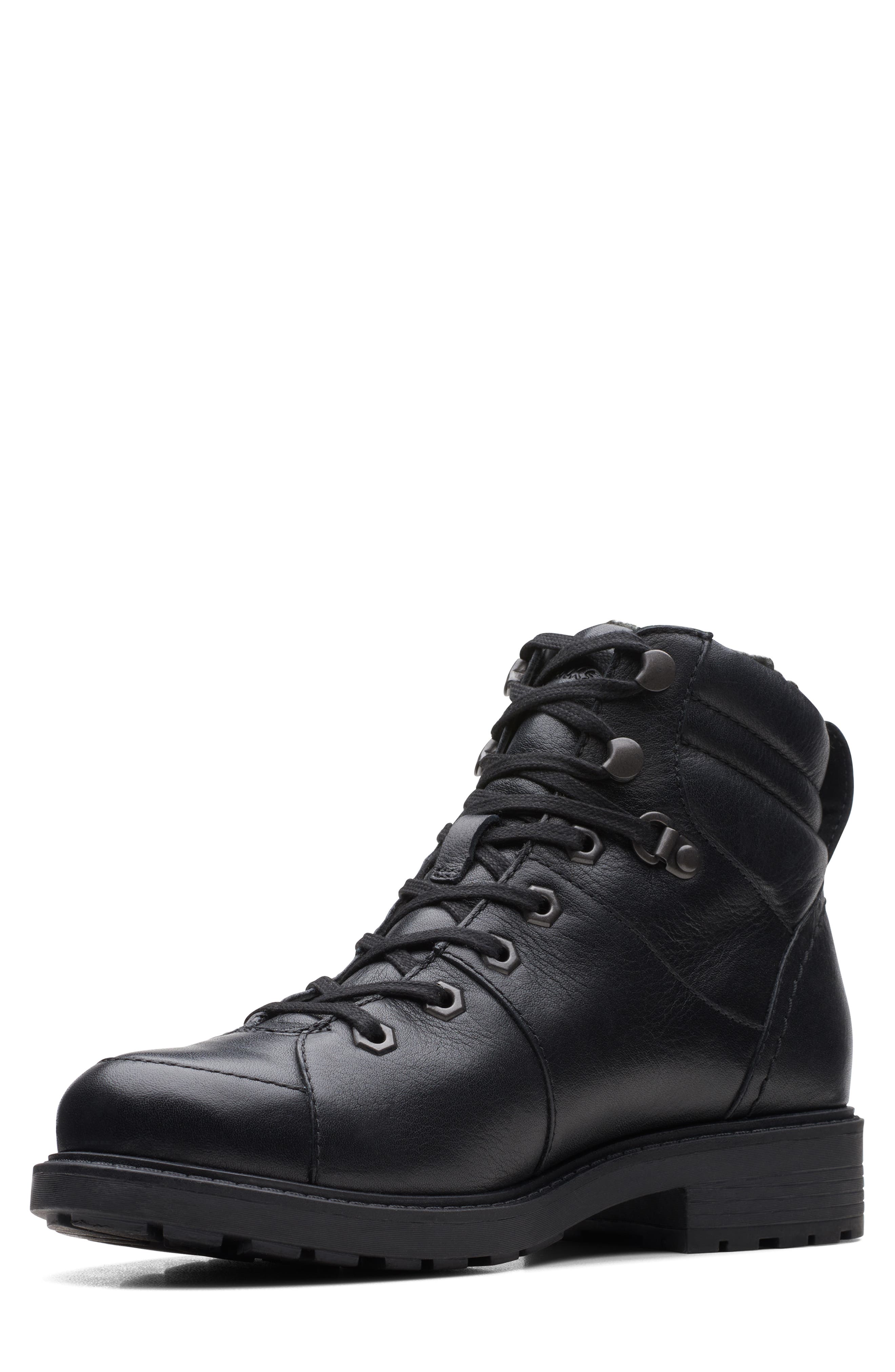 Clarks<sup>®</sup> Orinoco 2 Faux Shearling Hiking Boot, Alternate, color, 