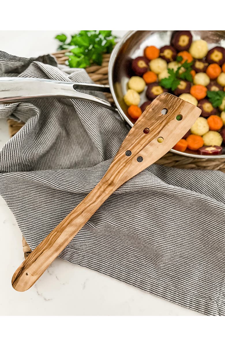 CILIO Toscana Olivewood 3 Piece Cooking Utensil Set, Alternate, color, Brown