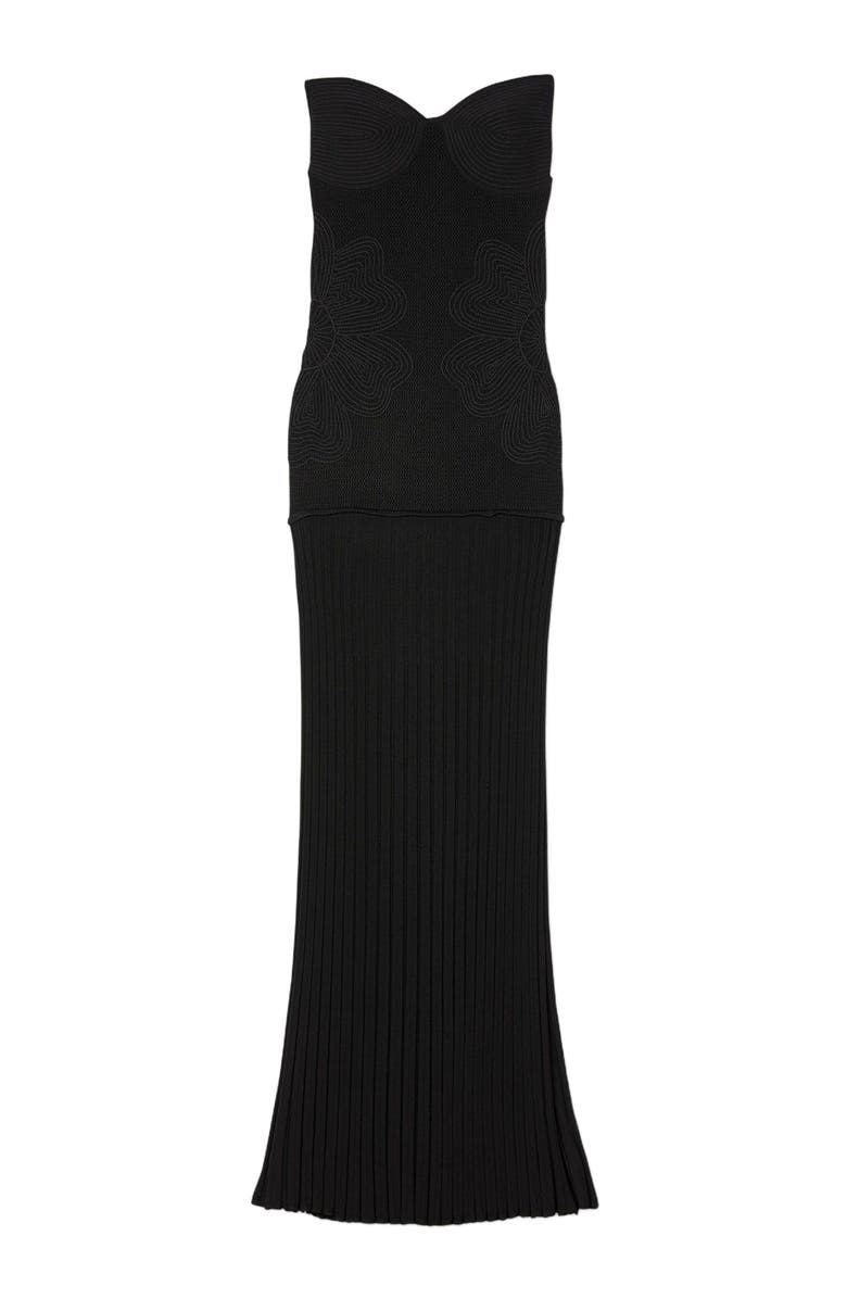 SANDRO Bustier knit dress, Alternate, color,