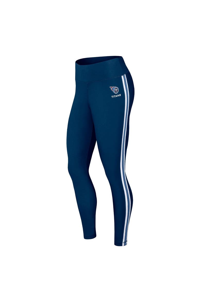 Women's WEAR by Erin Andrews Navy Tennessee Titans Color Block Leggings, Alternate, color, Navy