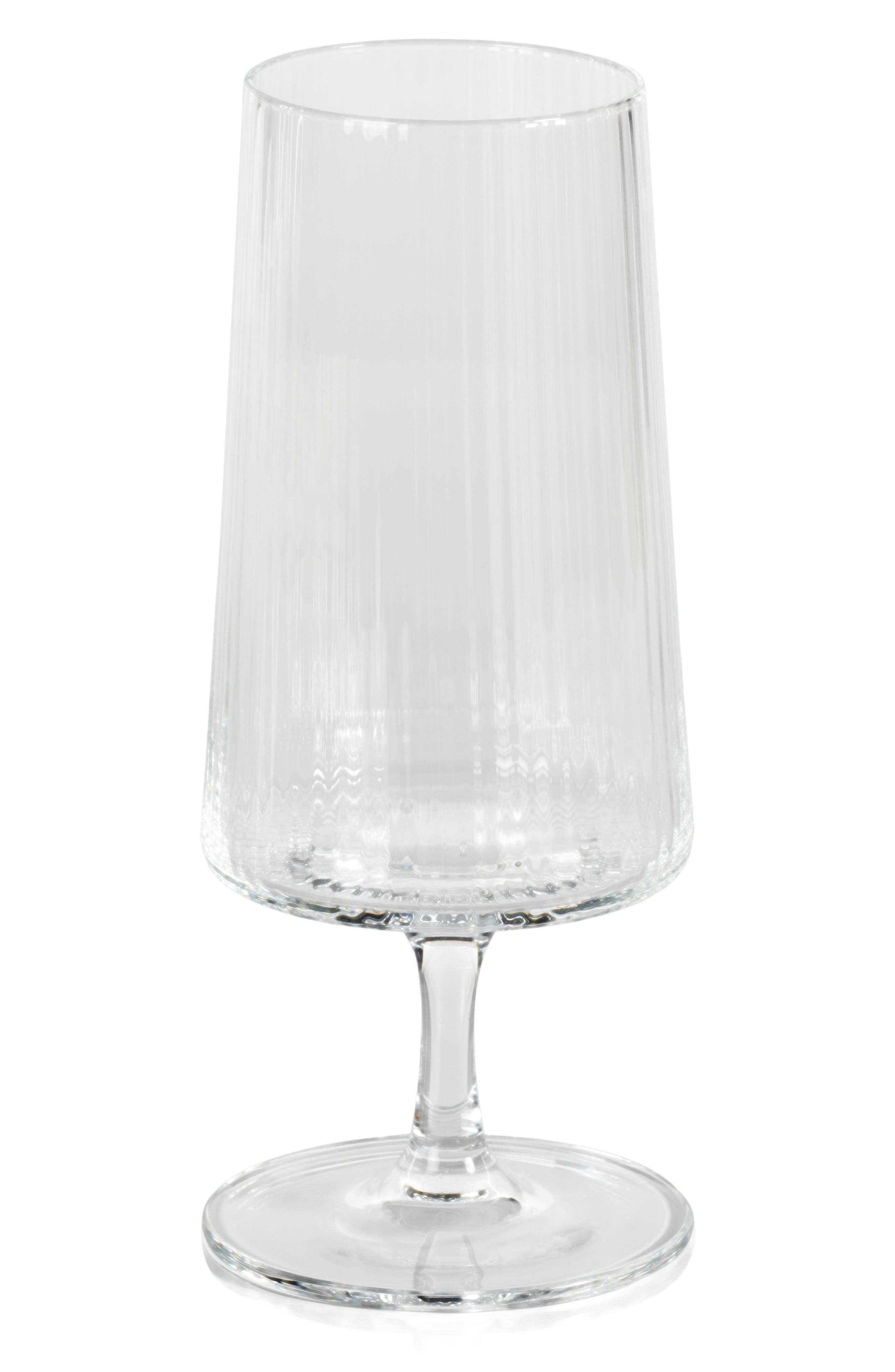 Zodax Benin Fluted Set of 4 Cocktail Glasses