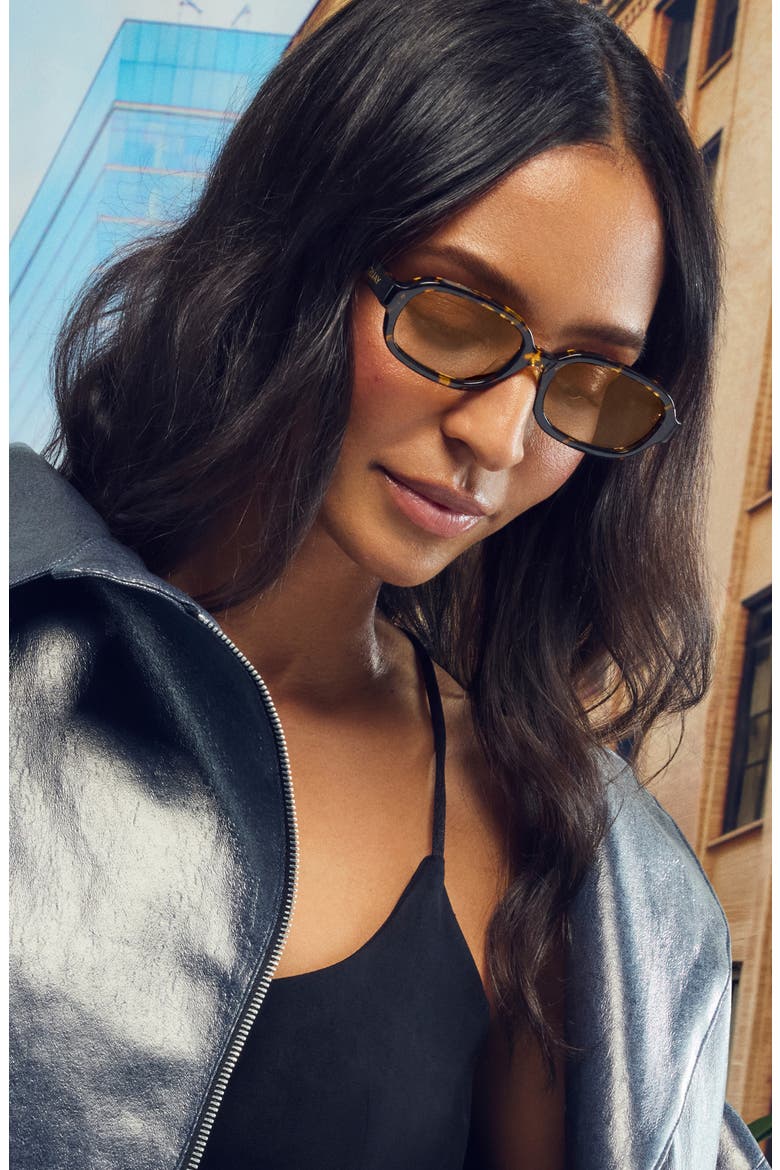 Could Never 35mm Square Sunglasses, Alternate, color, TORT YELLOW/ TAN