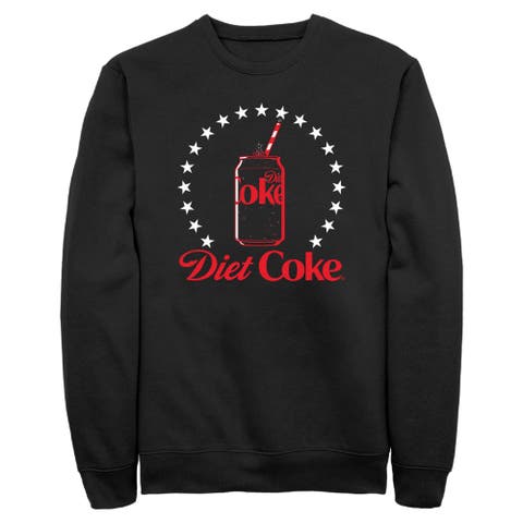 Men's Coca Cola Diet Can Stars Stamp  Sweatshirt