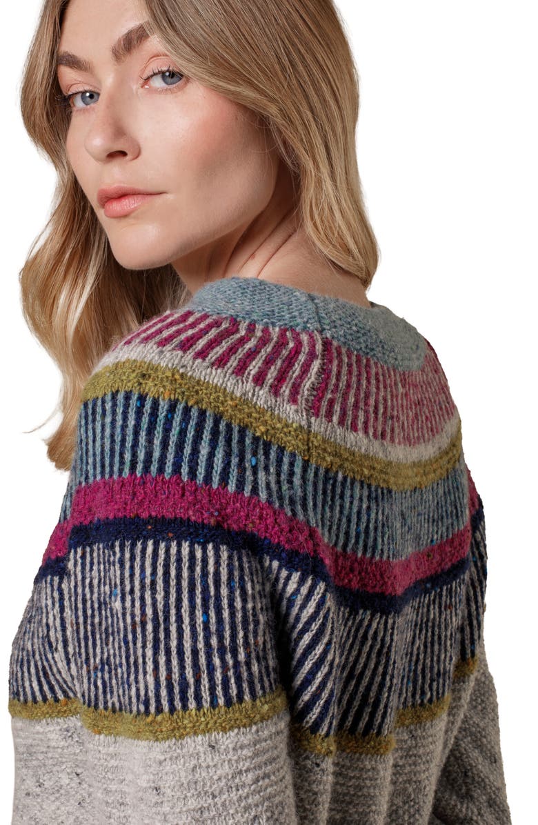 Celtic & Co. Statement Donegal Wool Sweater, Alternate, color, 
