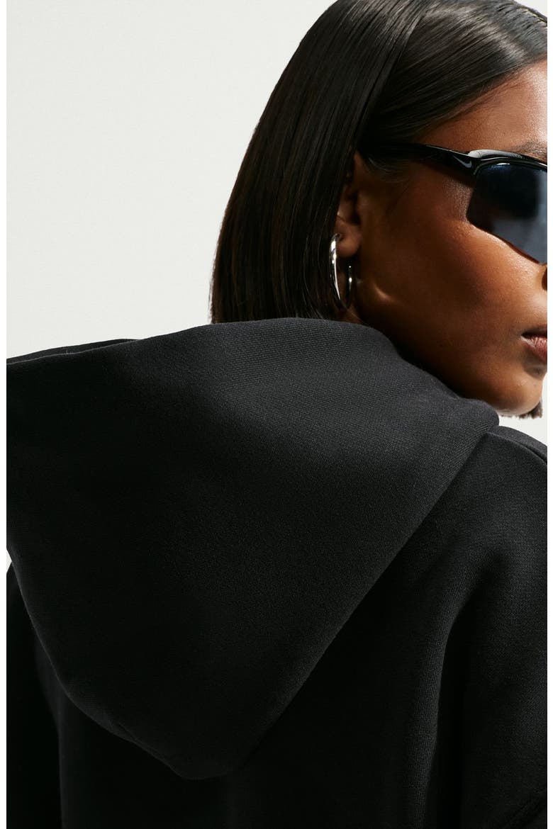 Oversized Pullover Hoodie, Alternate, color, TOTAL BLACK/ SAIL