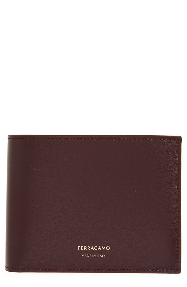 FERRAGAMO Classic Leather Bifold Wallet, Main, color, 