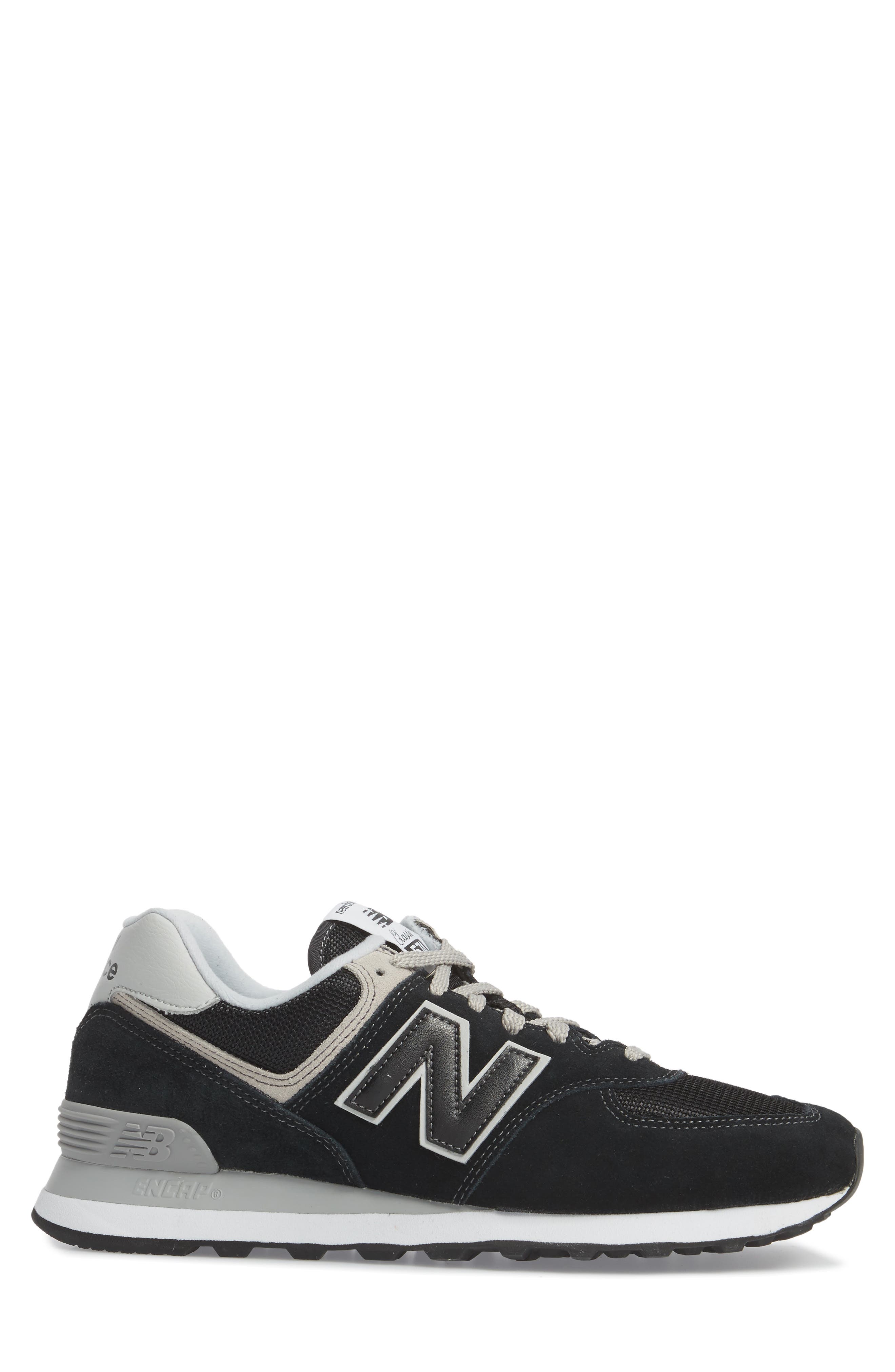 574 Classic Sneaker, Alternate, color, BLACK