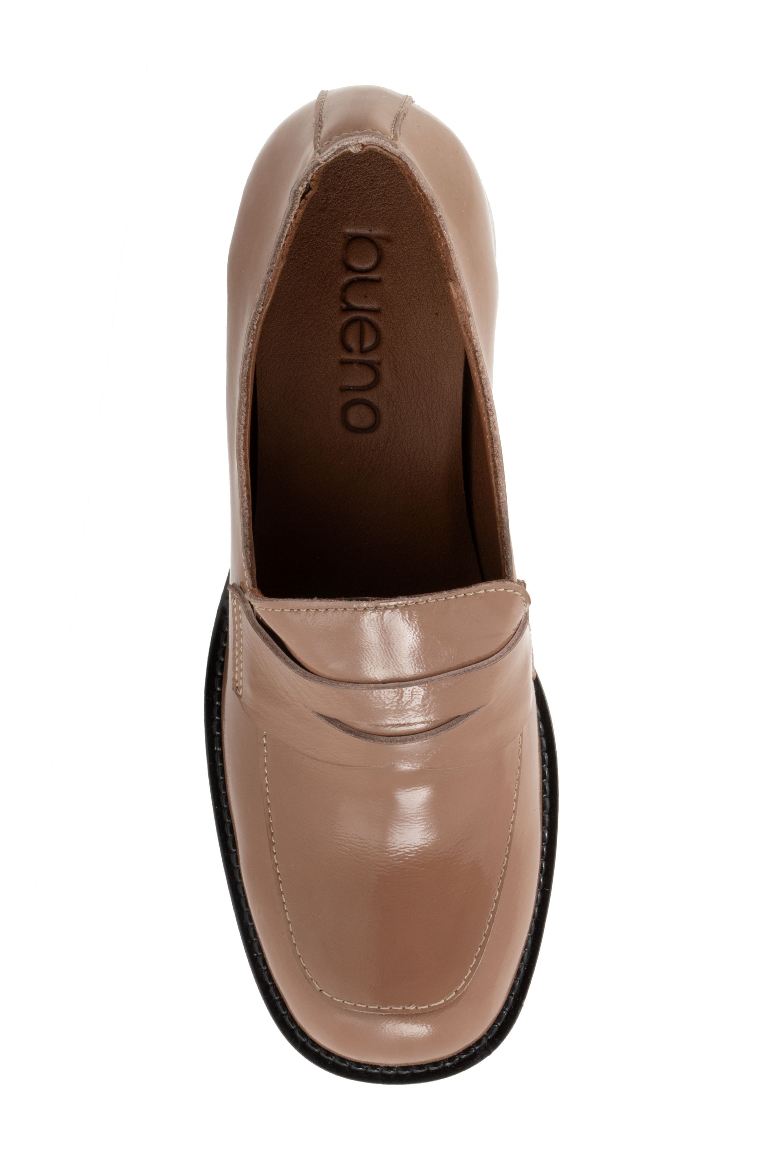Bueno Ruth Penny Loafer Pump, Alternate, color, Taupe Patent