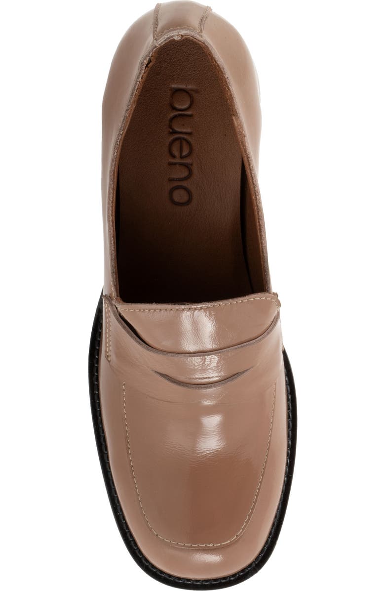 Bueno Ruth Penny Loafer Pump, Alternate, color, Taupe Patent