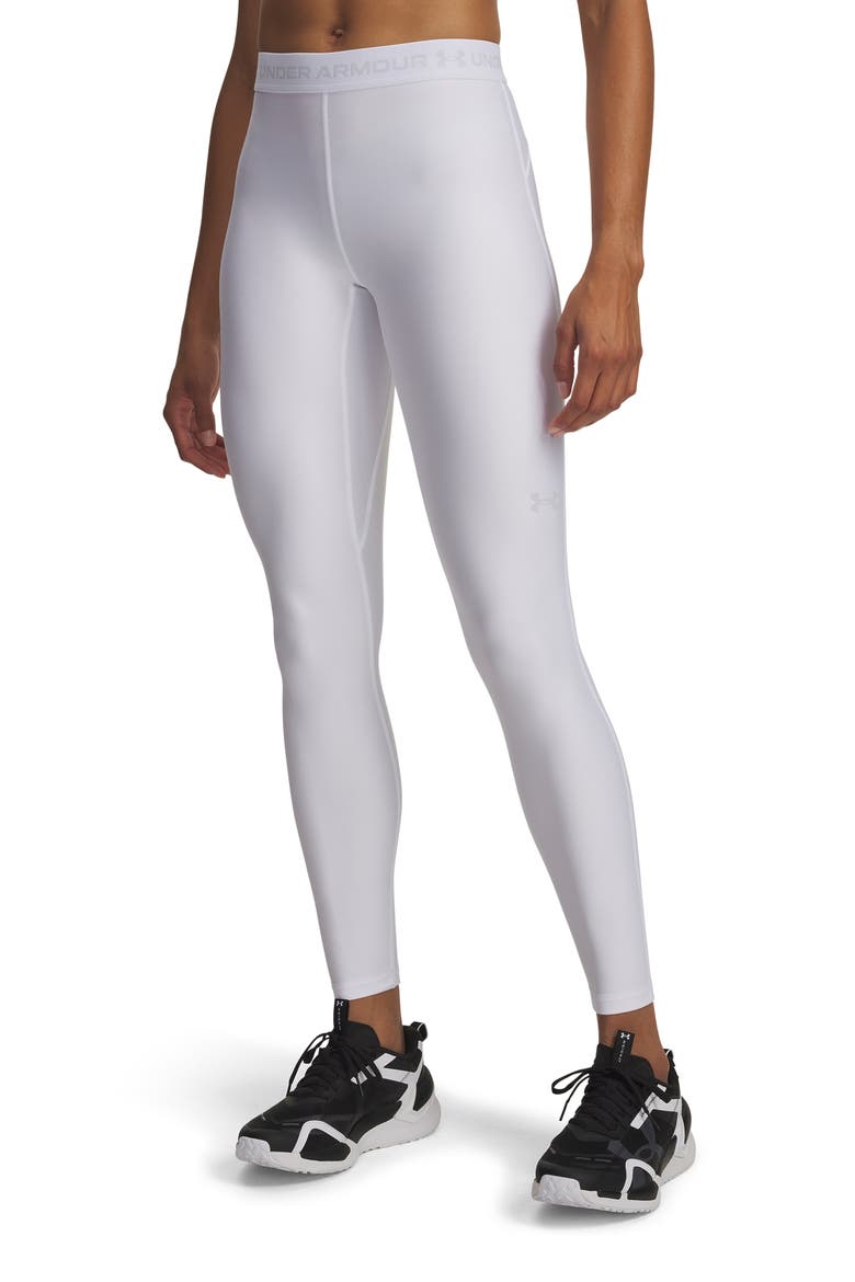 HeatGear® Leggings, Main, color, WHITE / / HALO GRAY