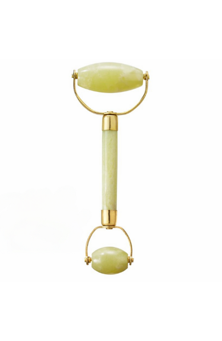 White Lotus Beauty Premium Double Jade Roller, Main, color, Green