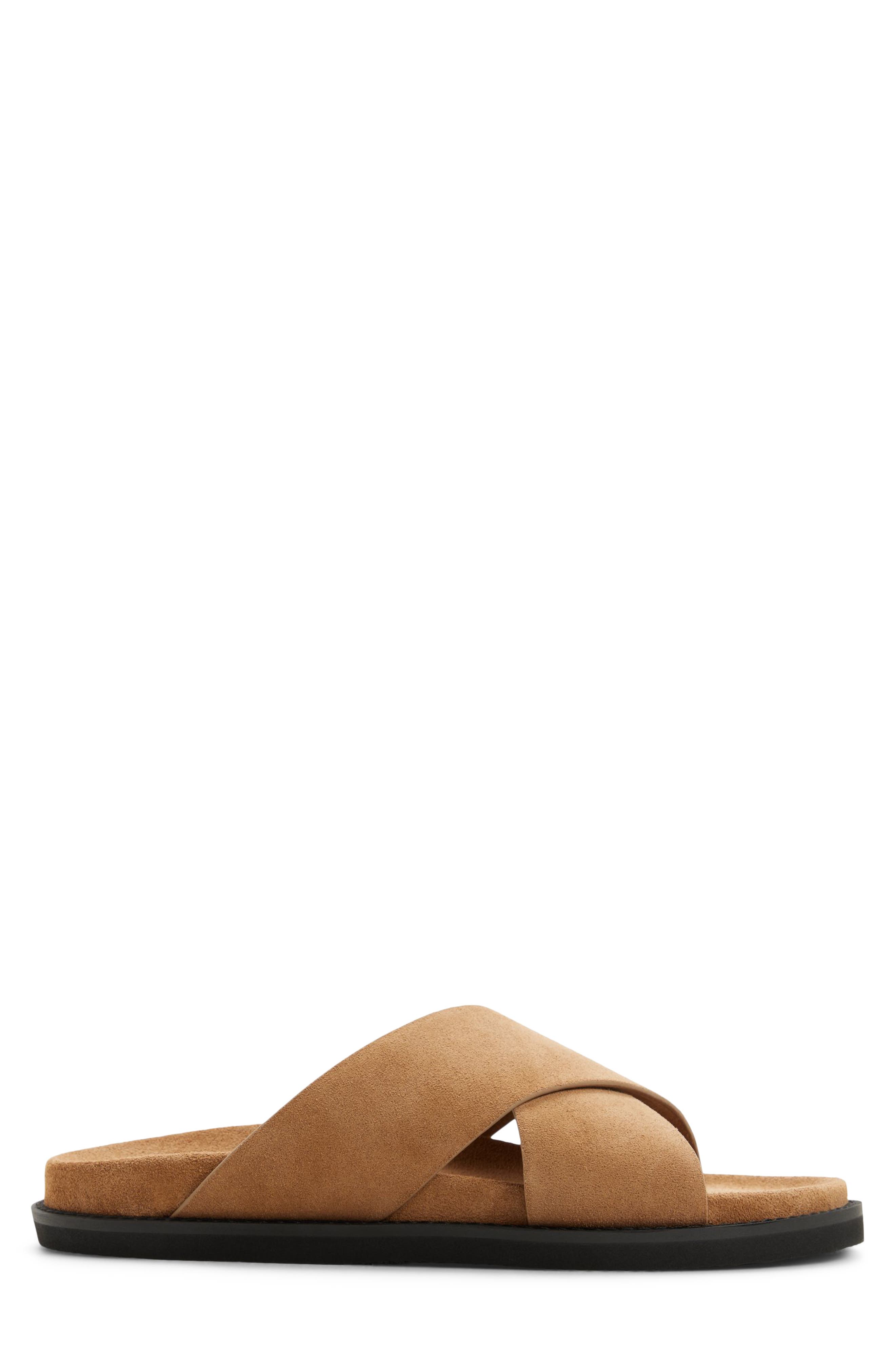 G.H.BASS Charleswood Cross Strap Sandal, Alternate, color, Light Brown