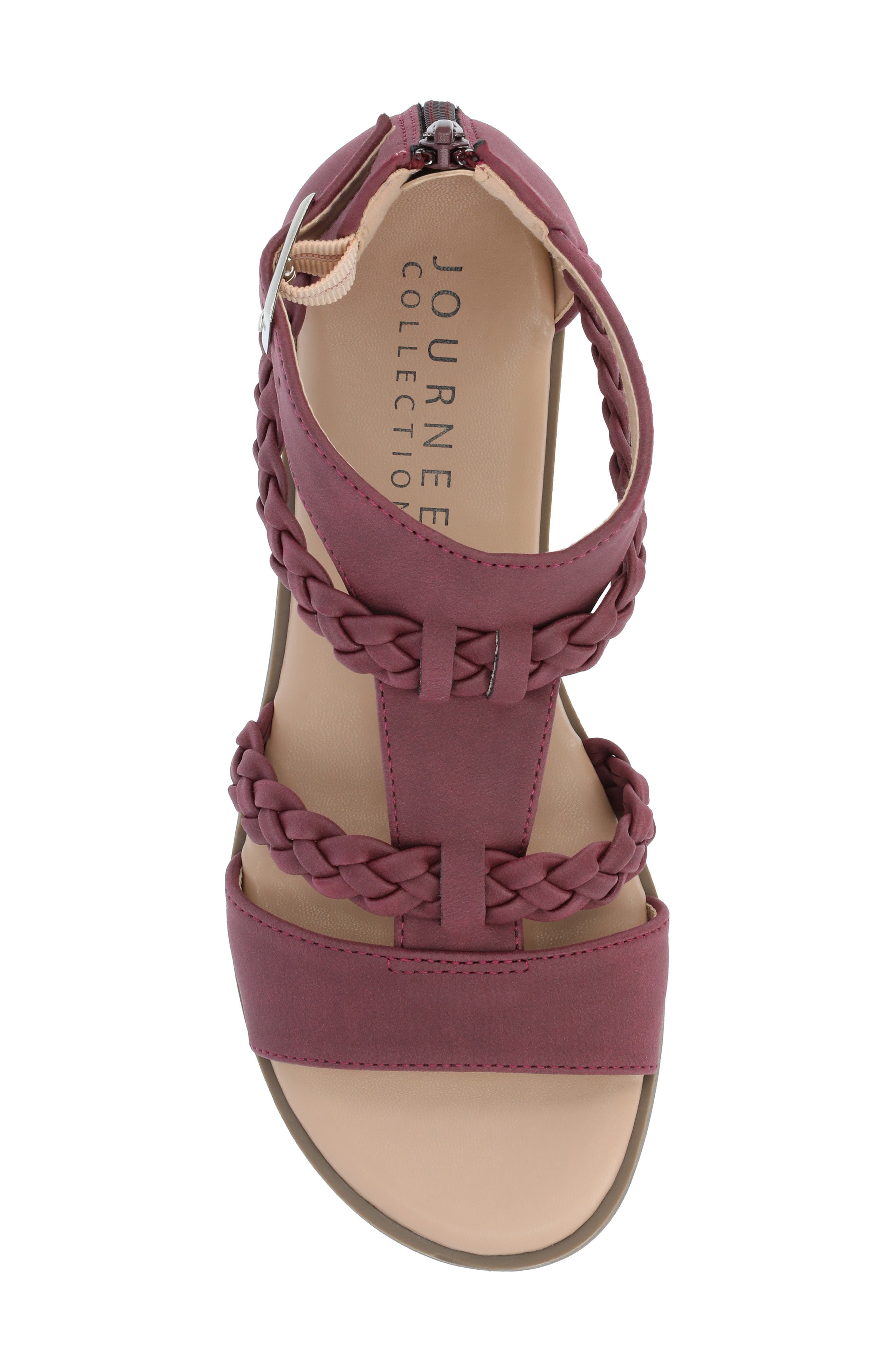 Journee Collection Florence Sandal, Alternate, color, Purple