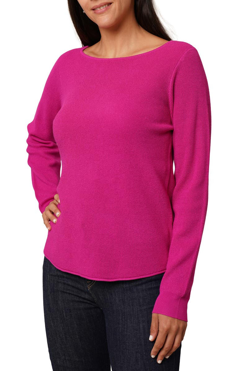 CYRUS Boat Neck Sweater, Alternate, color, Raspberry Rose