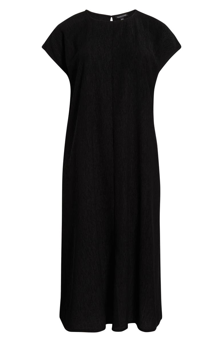 Eileen Fisher Short Sleeve Jacquard Maxi Dress, Alternate, color, 