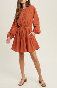 WISHLIST Long Sleeve Minidress