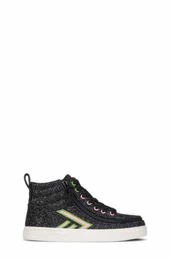 Kids' Wicked Black Glitz High Top Sneaker