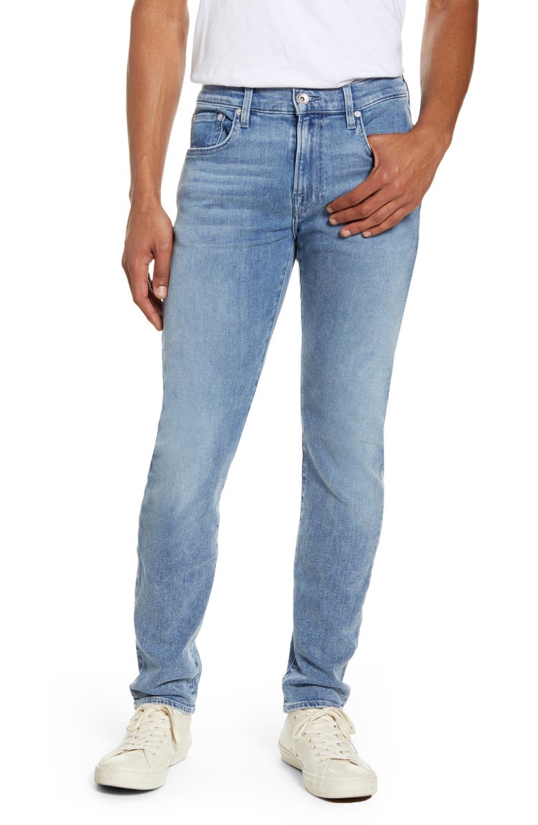 7 For All Mankind <sup>®</sup> Adrien Slim Fit Clean Pocket Skinny Jeans, Main, color,