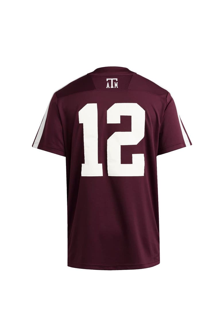 Men's adidas #12 Maroon Texas A&M Aggies Premier Strategy Jersey, Alternate, color, Maroon