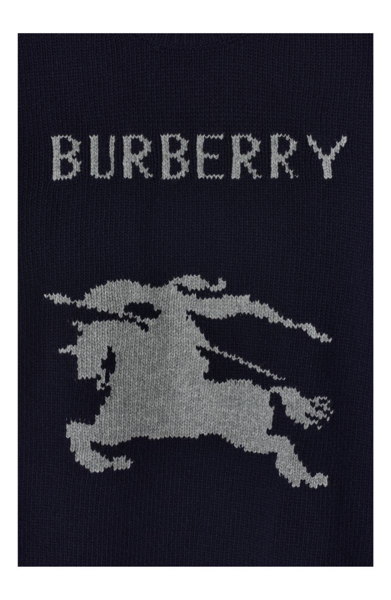Burberry Knight Wool Cashmere Sweater, Alternate, color, Navy