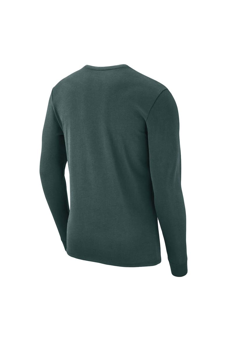 Men's Nike Green Michigan State Spartans Arch 2-Hit Long Sleeve T-Shirt, Alternate, color, Green