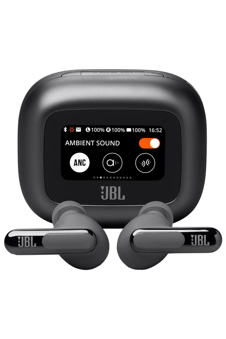 Live Beam 3 True Wireless Noise-Cancelling Closed-Stick Earbuds, Main, color, Black