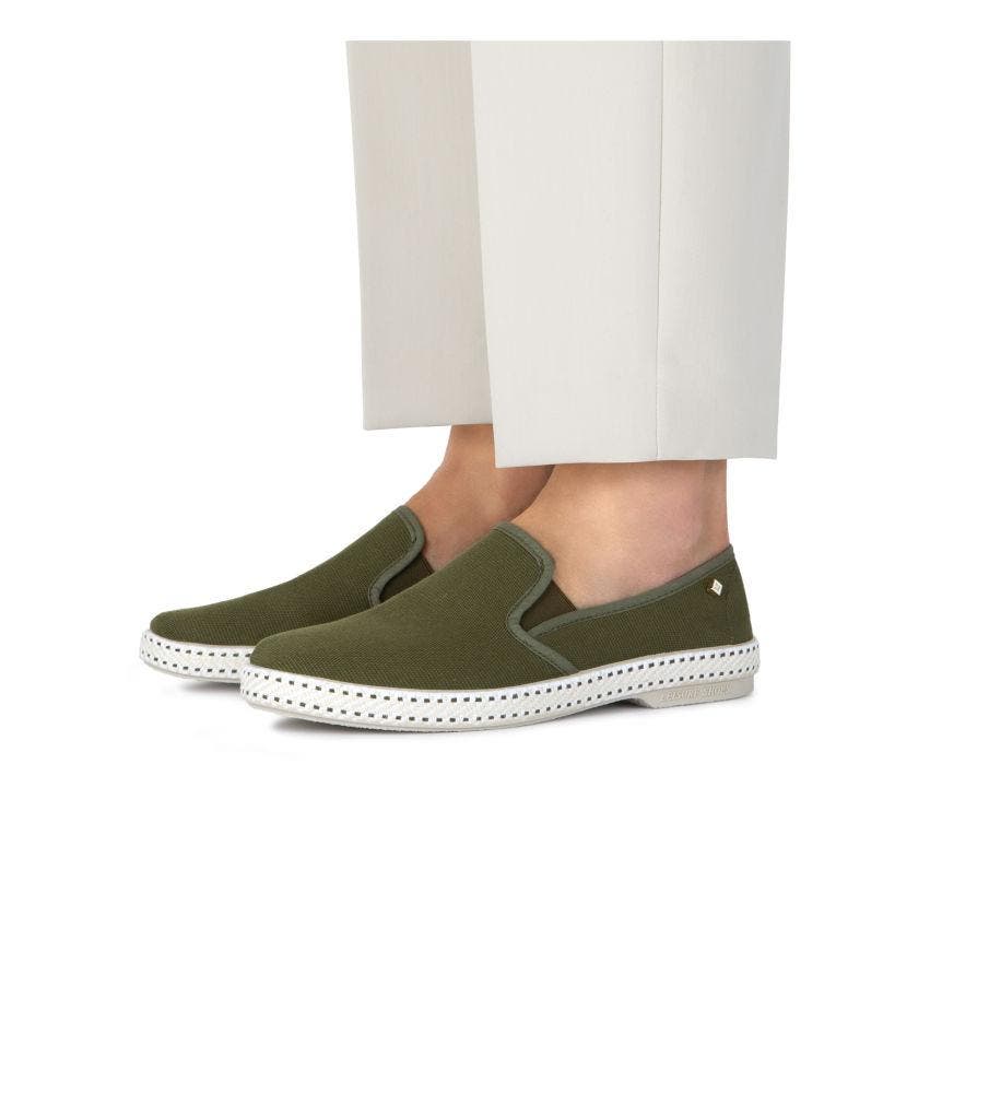 Rivieras Classic Cotton Canvas Slip-On Loafer, Alternate, color, Light Army Green