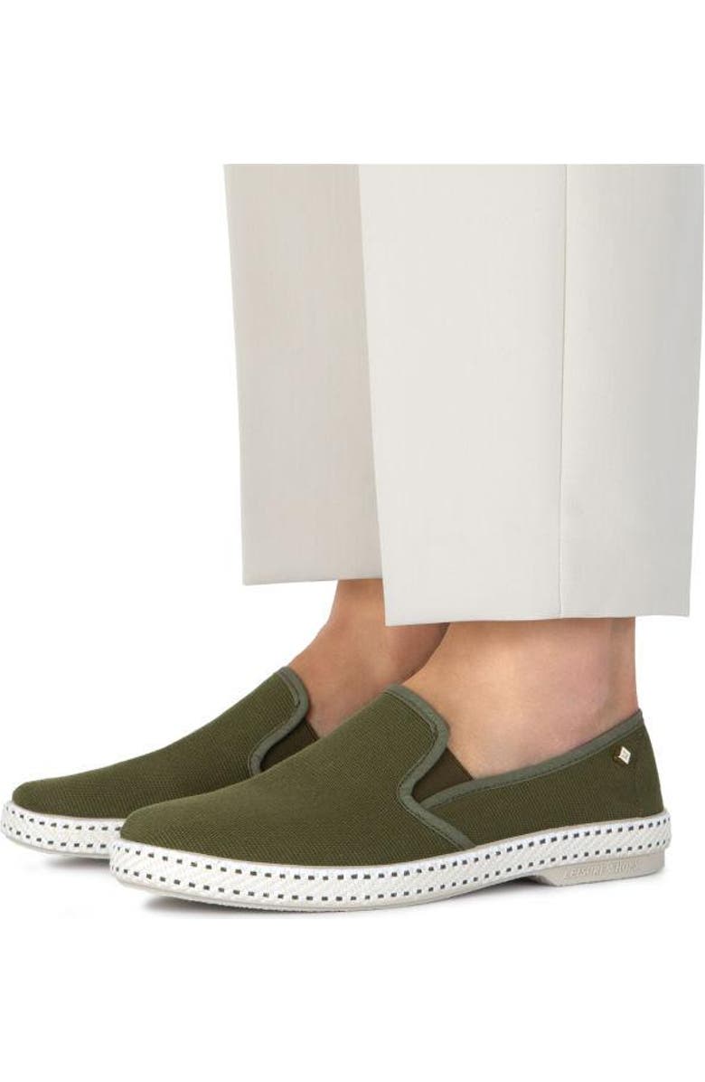 Rivieras Classic Cotton Canvas Slip-On Loafer, Alternate, color, Light Army Green