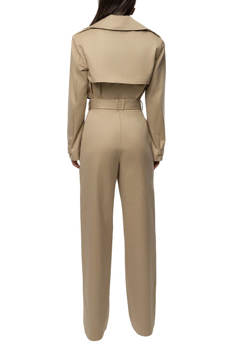 Uncharted Belted Cotton Blend Pants, Alternate, color, BEIGE