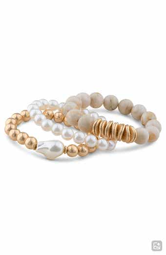 Set of 3 Beaded Stretch Bracelet (Nordstrom Exclusive)