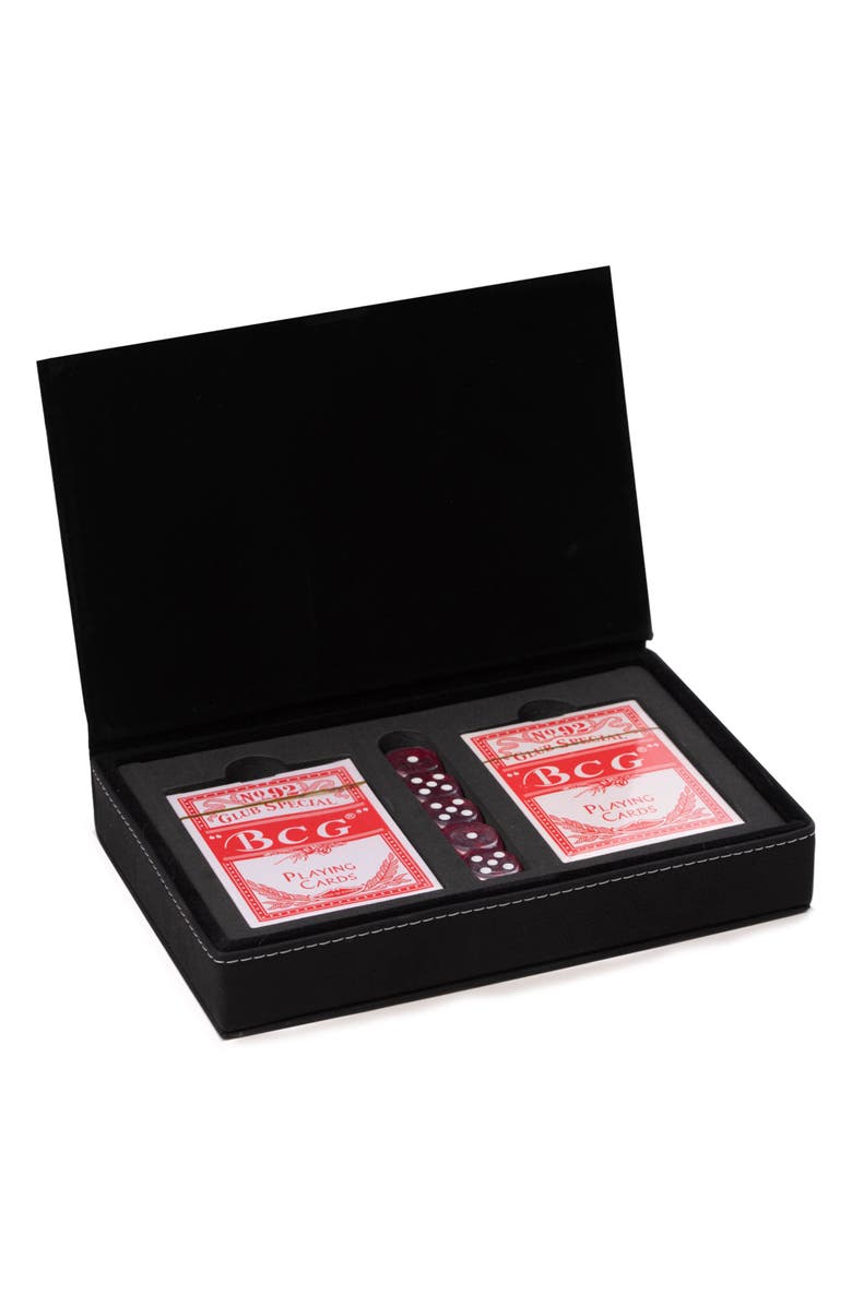 Bey-Berk Sleek Black Leather Game Case, Alternate, color, Black