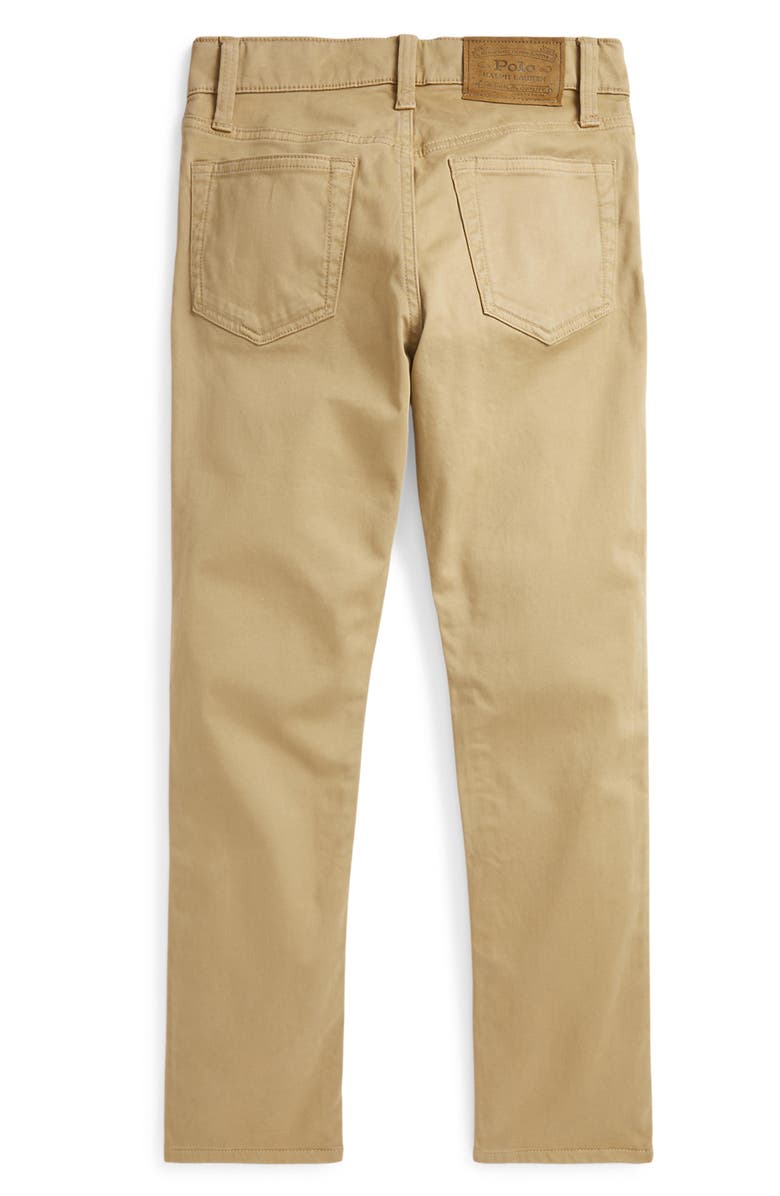 Polo Ralph Lauren Kids' 5-Pocket Cotton Stretch Sateen Pants, Alternate, color, Khaki