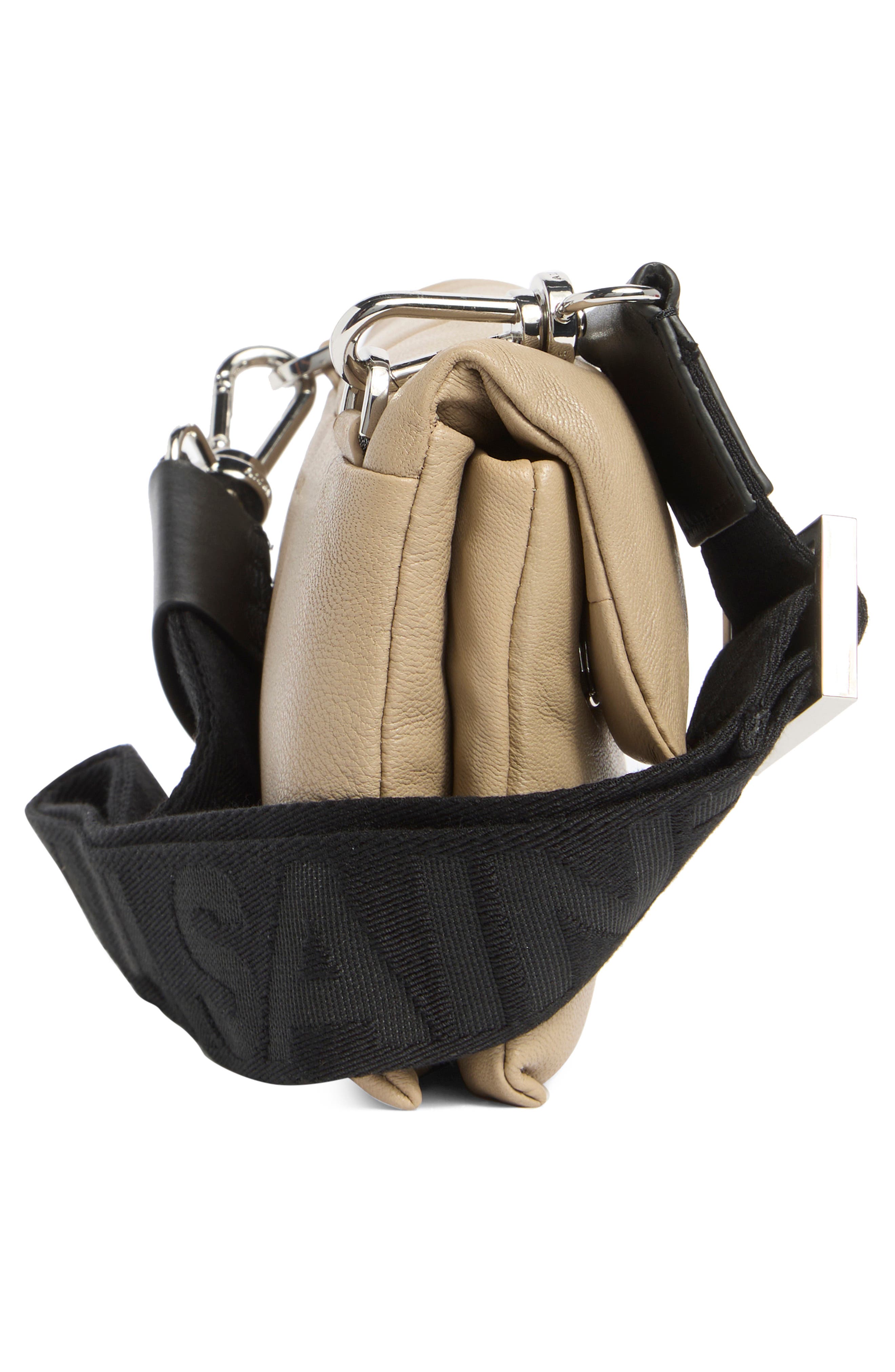 AllSaints Ezra Quilted Crossbody Bag, Alternate, color, Mink Grey